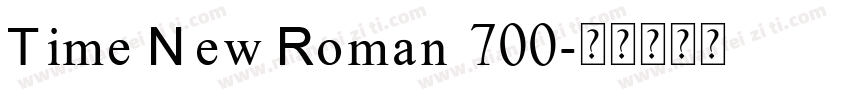Time New Roman 700字体转换